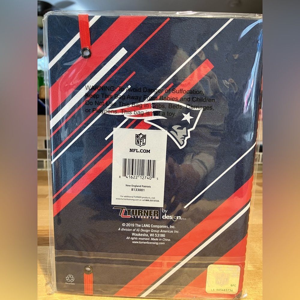 NWT, NFL, New England Patriots, soft covered stitched journal - Picture 4 of 4